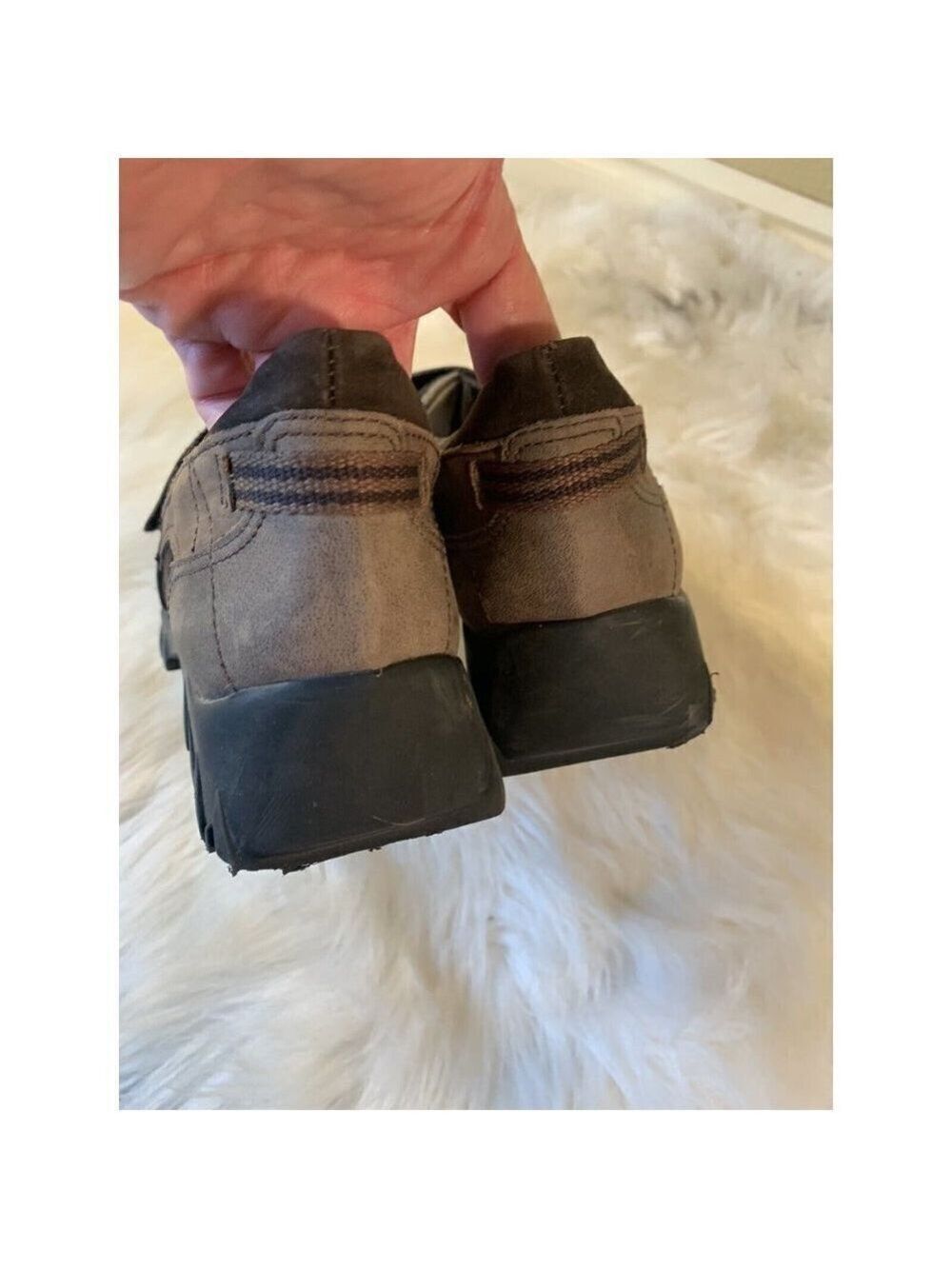 Umi SUEDE BROWN LOAFER HOOK AND LOOP Loafers Size 36 SIZE 6 - Picture 4 of 9